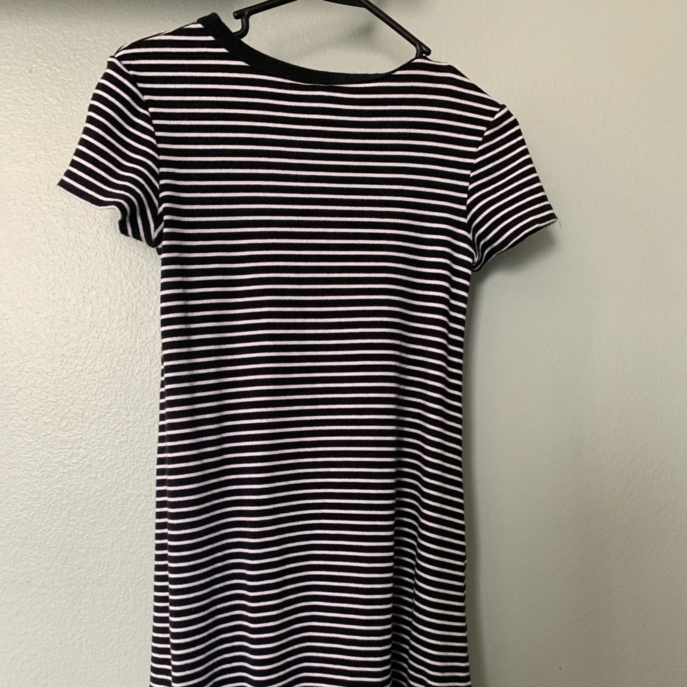 STRIPED T SHIRT DRESS
